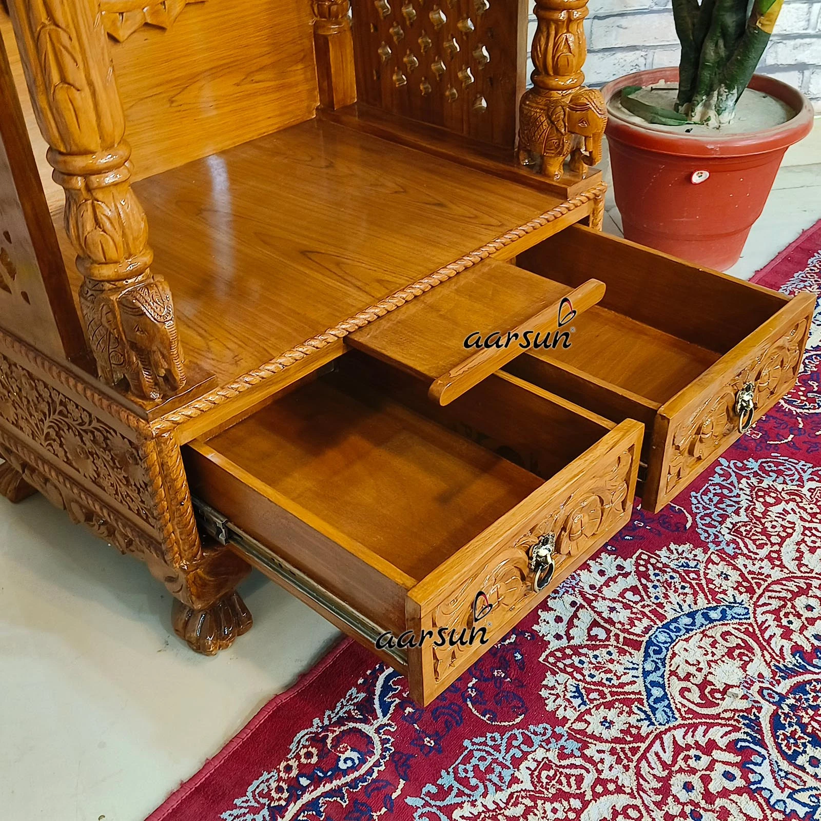 Hand Carved Temple with Intricate Carving - Image 9