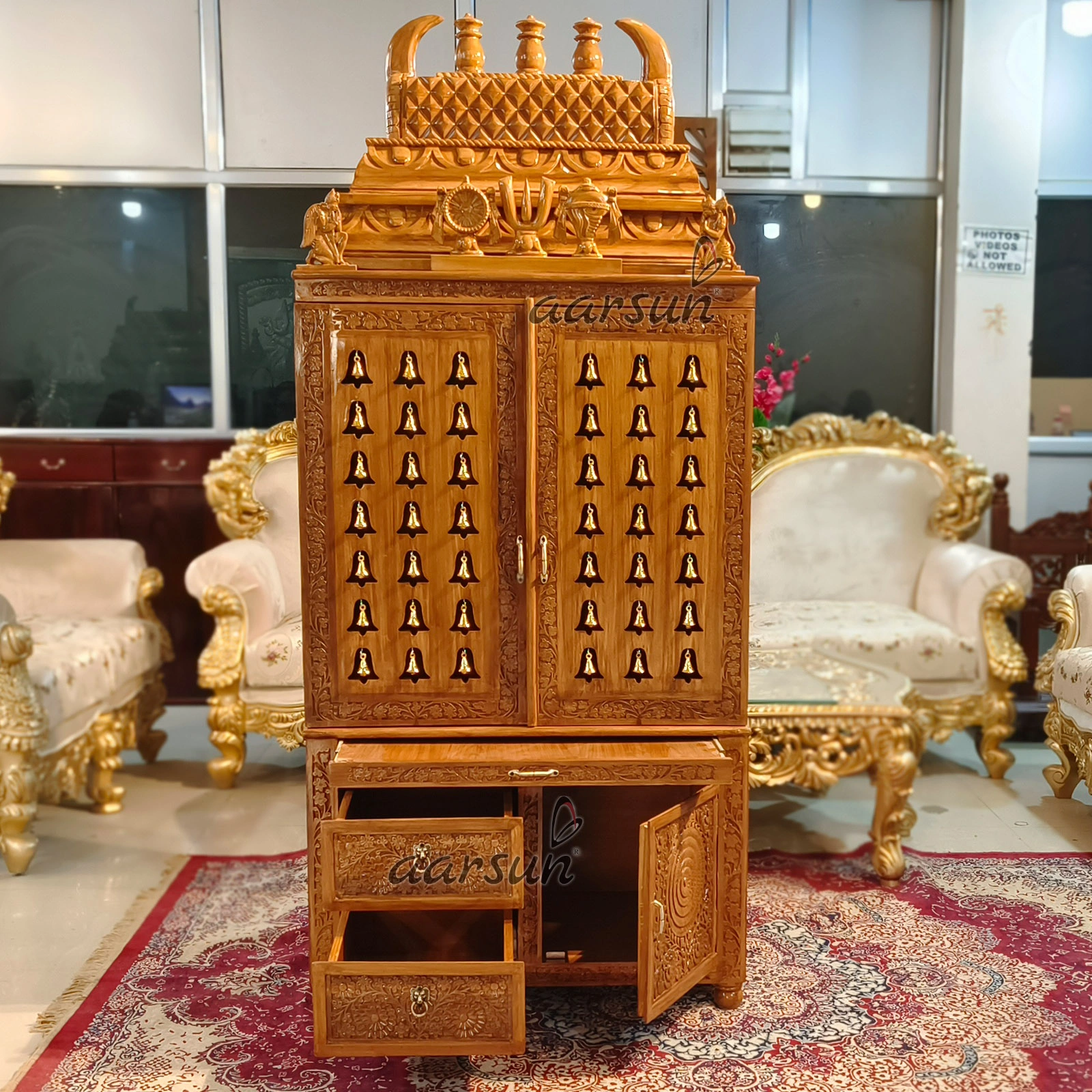 wooden mandir, latest design mandir, royal wooden mandir, wooden mandir new designs, latest royal hand carved temples, hand carved temples, Aarsun temples