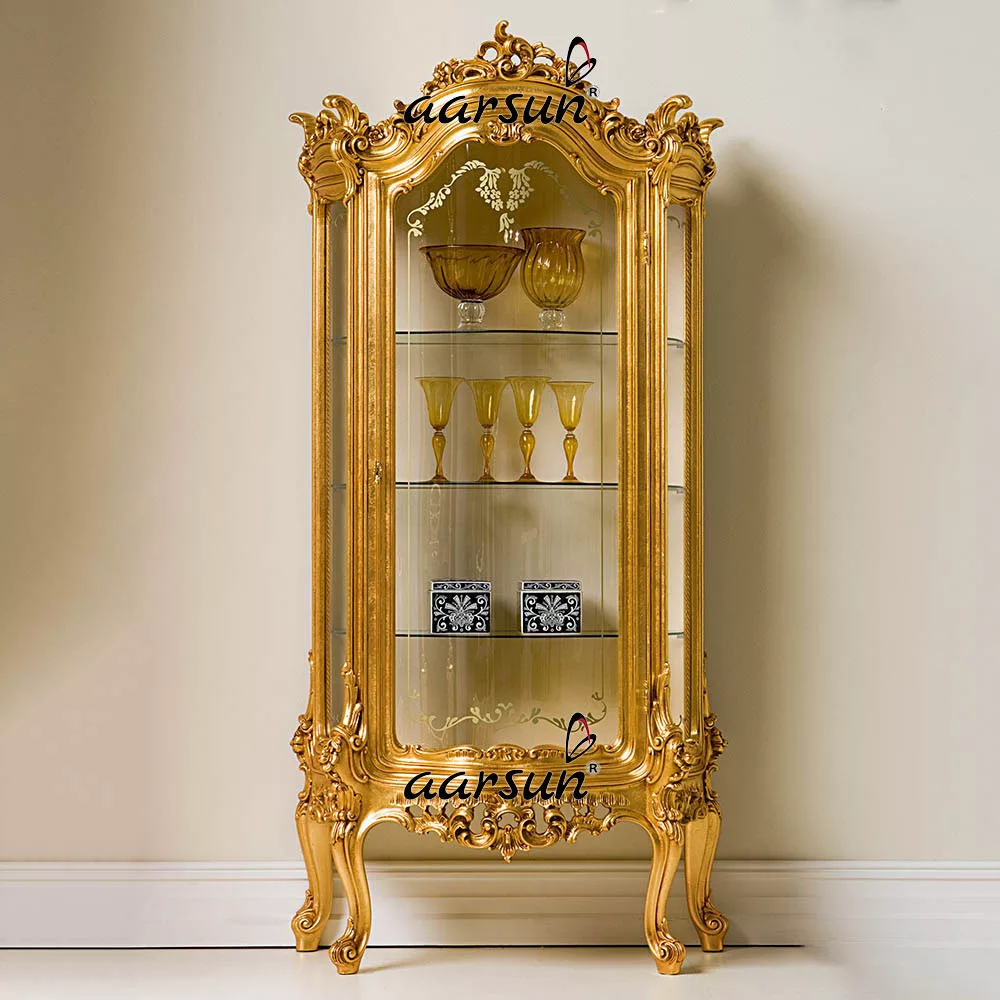 European Style Kitchen Storage Cabinet with premium solid wood