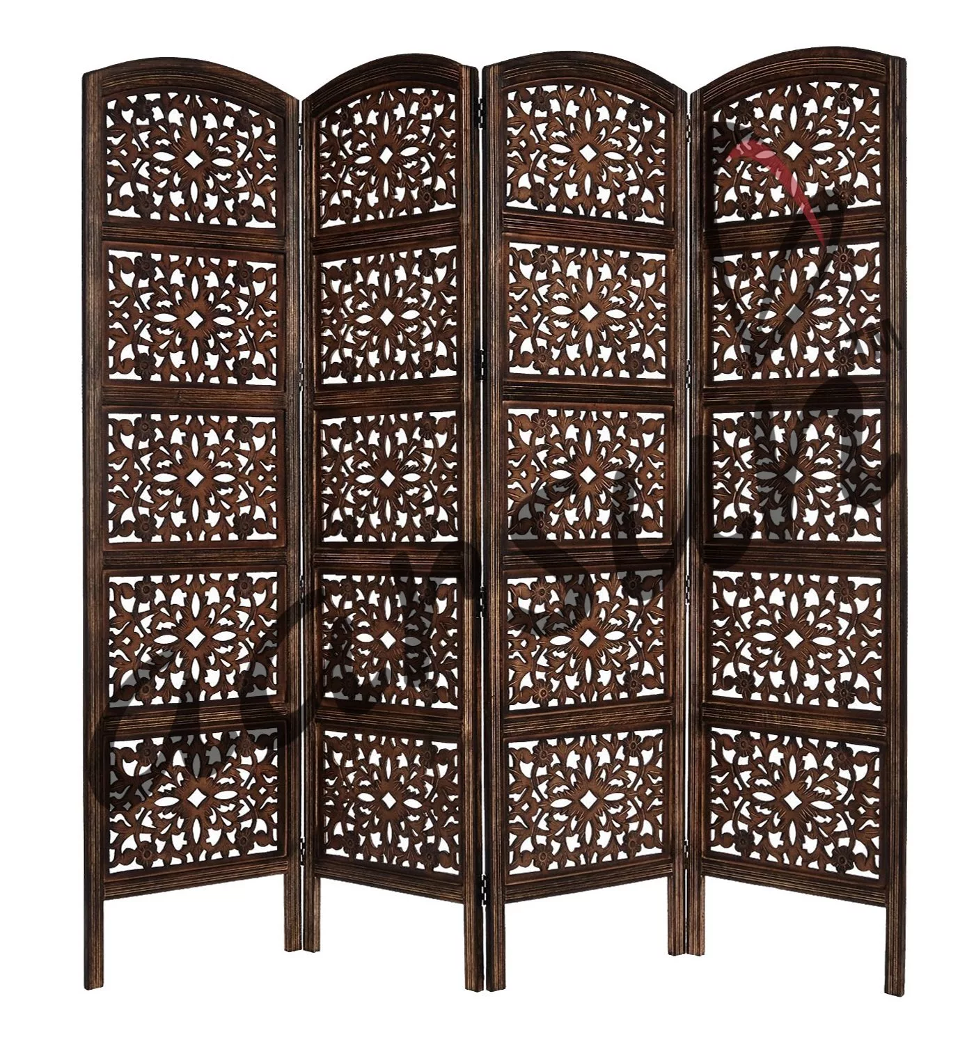 Image for Fold-able Partition Screen in Mango Wood & MDF SPART-103