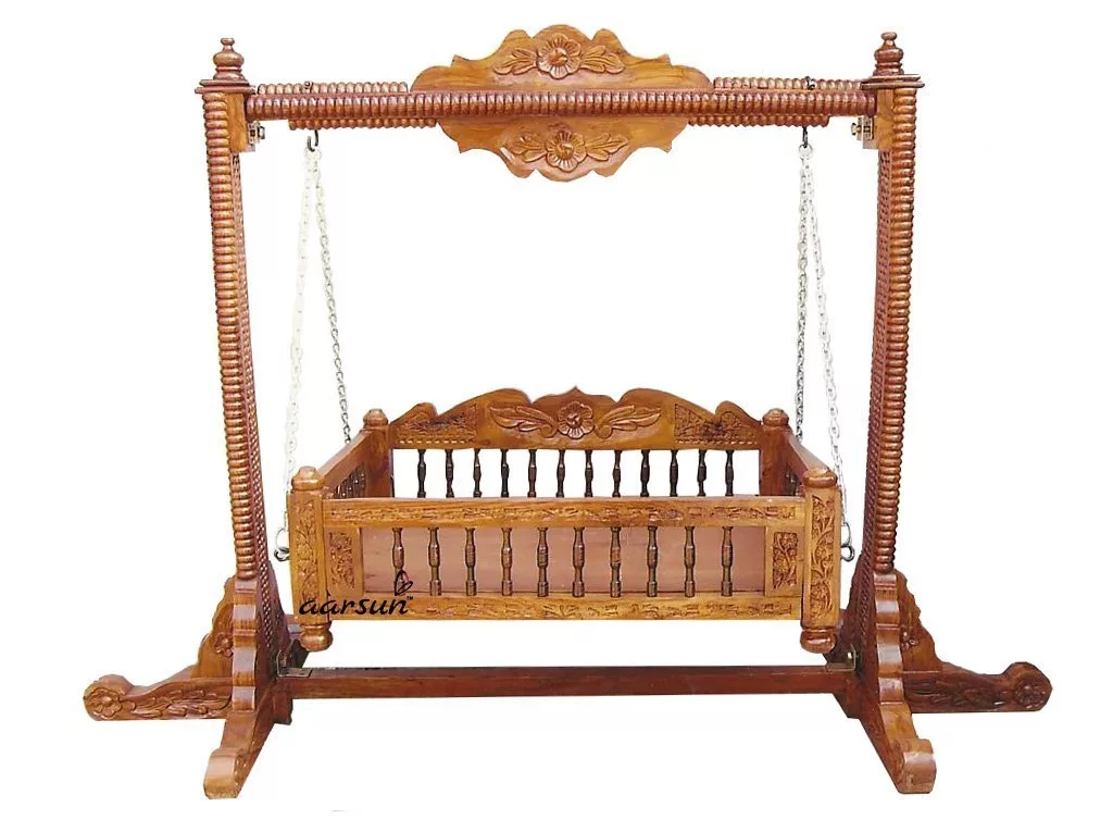UH-YT-10 Handmade Wooden Cradle