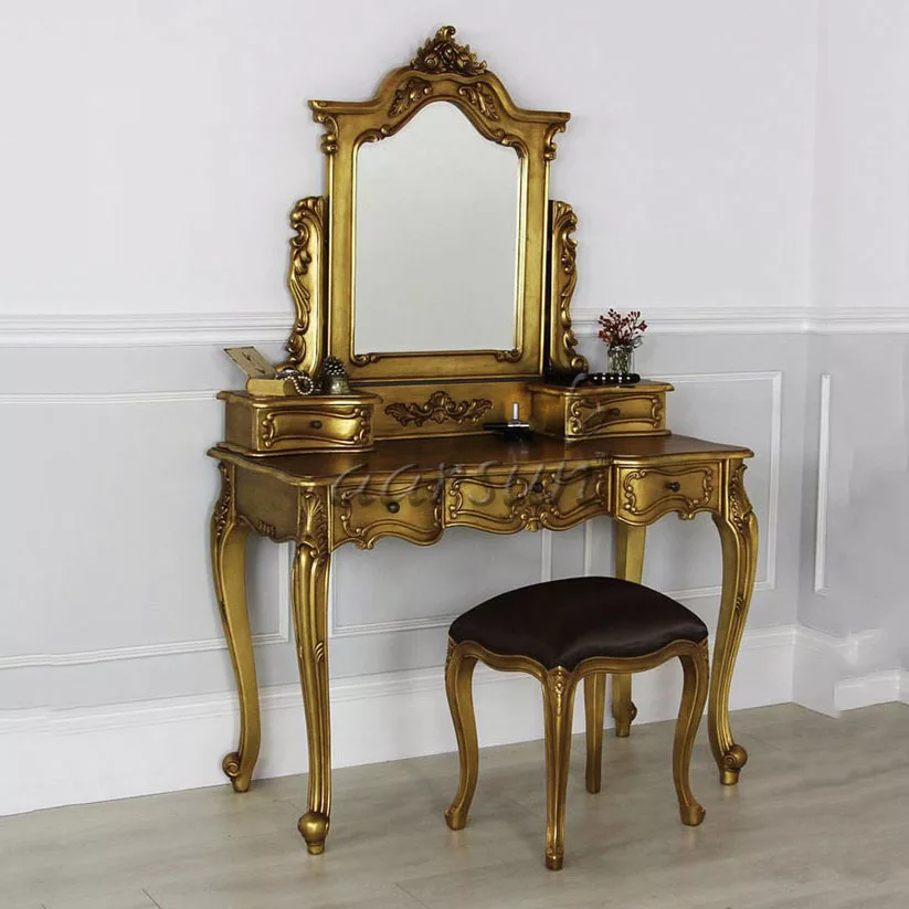 Wooden Vanity Table Dresser