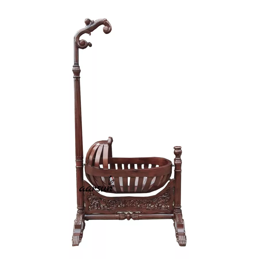 UH-YT-37 Aarsun Wooden Handcrafted Baby Cradle