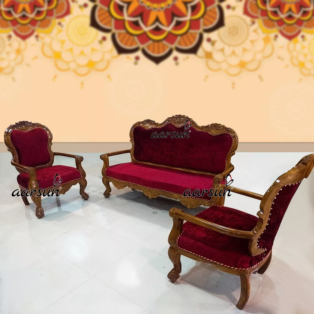 Image for Carved Sofa Set Living Room Furniture UH-YT-142