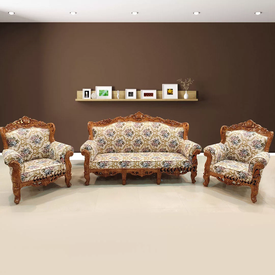 Image for Floral Sofa Set Design(3+1+1) for Living Room UH-YT-162