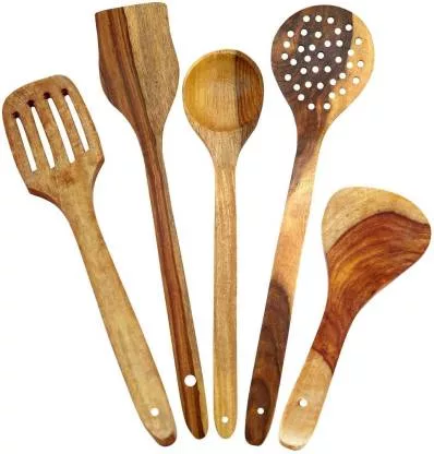 Image for Wooden Spoon Set of 5 Spatula SPOON-001