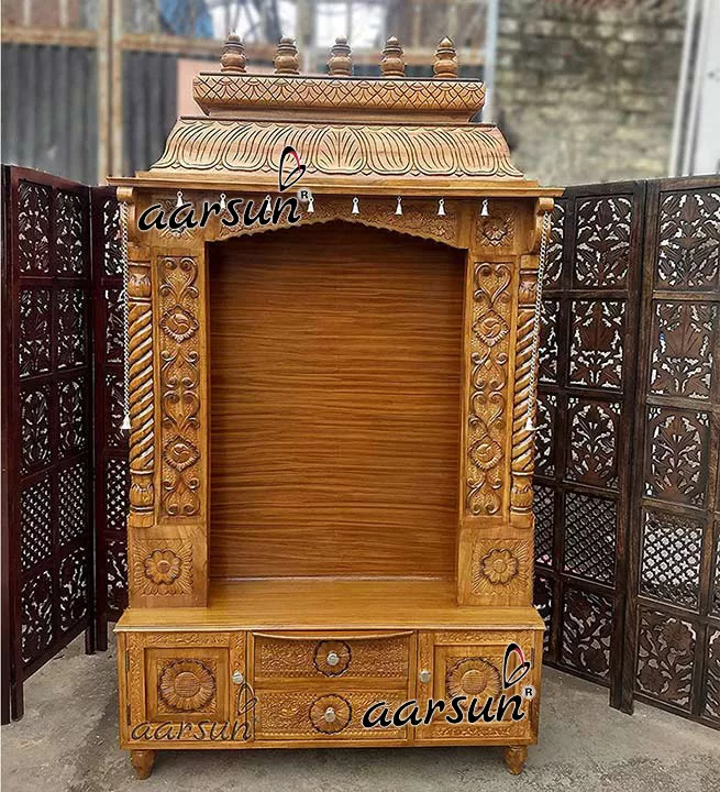 Aarsun Teak Wood South Indian Temple Global Delivery Available