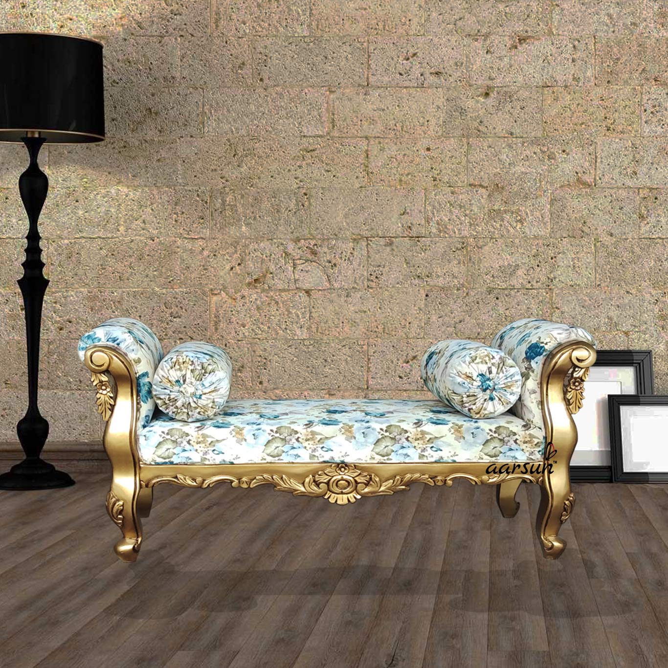 UH-YT-72 Wooden Bed Settee Bench Aarsun