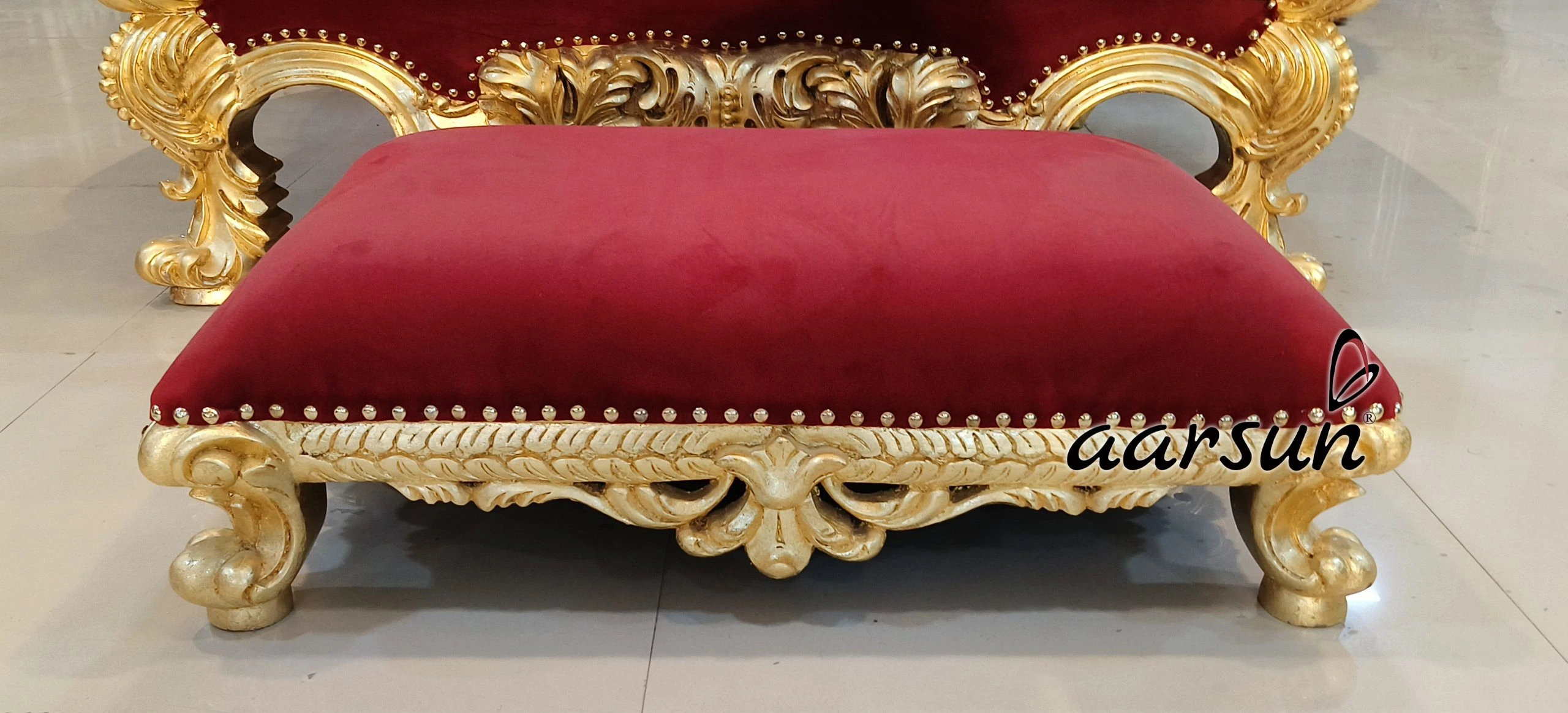 Wooden Guruji Chair in Royal Finish - Image 7
