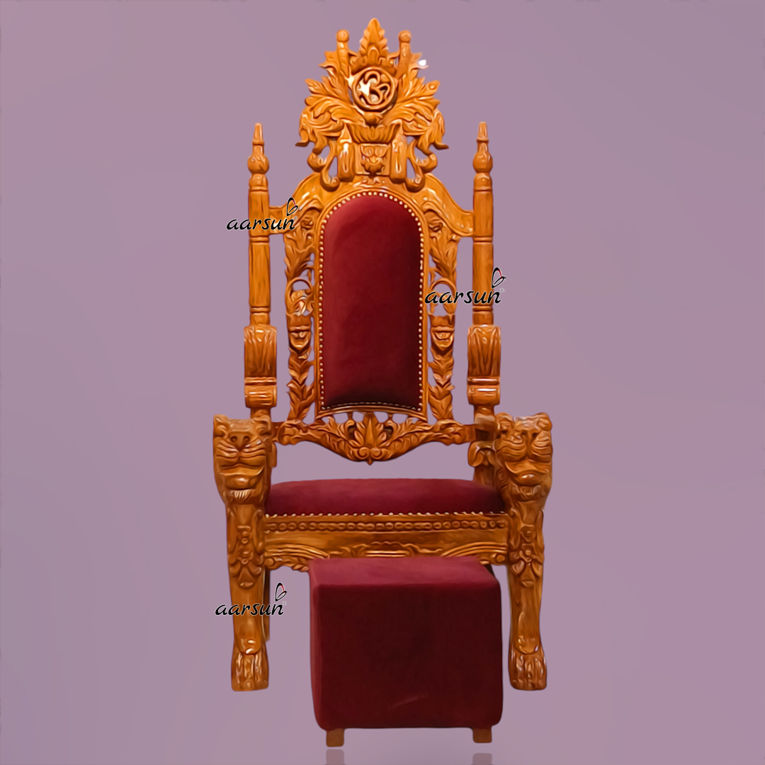 wooden guruji chair, handcrafted chair, handcrafted guruji chair, wooden carved chair, wooden designer chair, teak wood chair, maharaja chair, wooden teak chair, latest design guruji chair, guruji chair, royal guruji chair