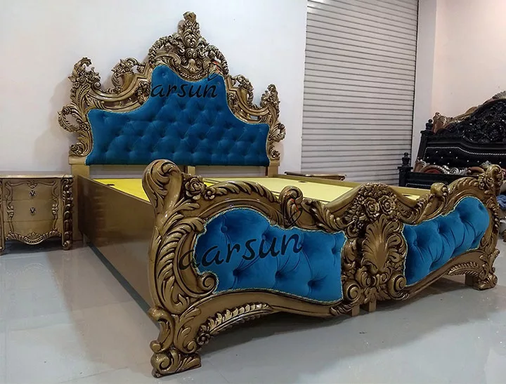 UH-YT-130 Handmade Wooden Bed