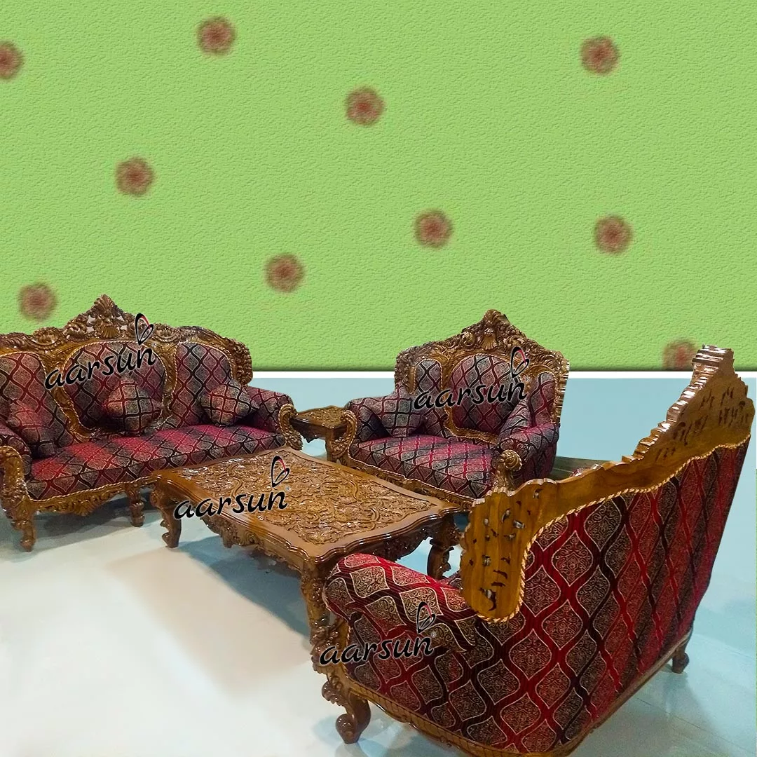 Designer Wooden Sofa Set 3+2+2 Seater