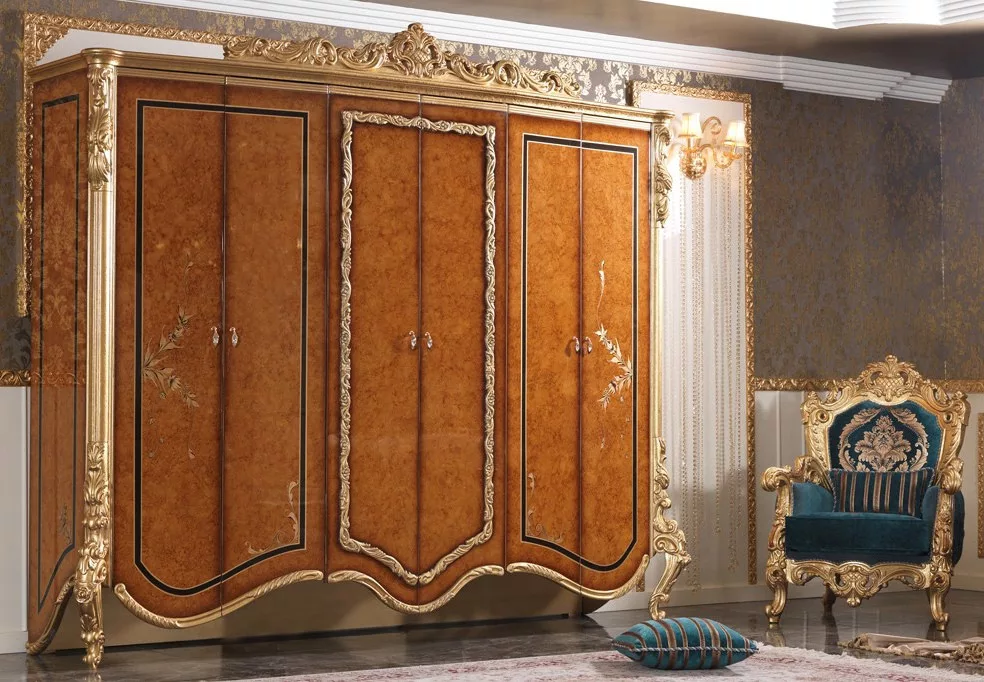 Beautifully Carved Quality Bedroom Furniture UH-ROYAL-0003-A