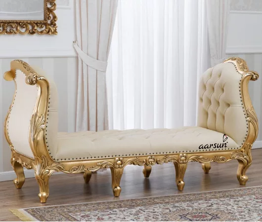 Designer Wooden Settee Bed Bench ottoman