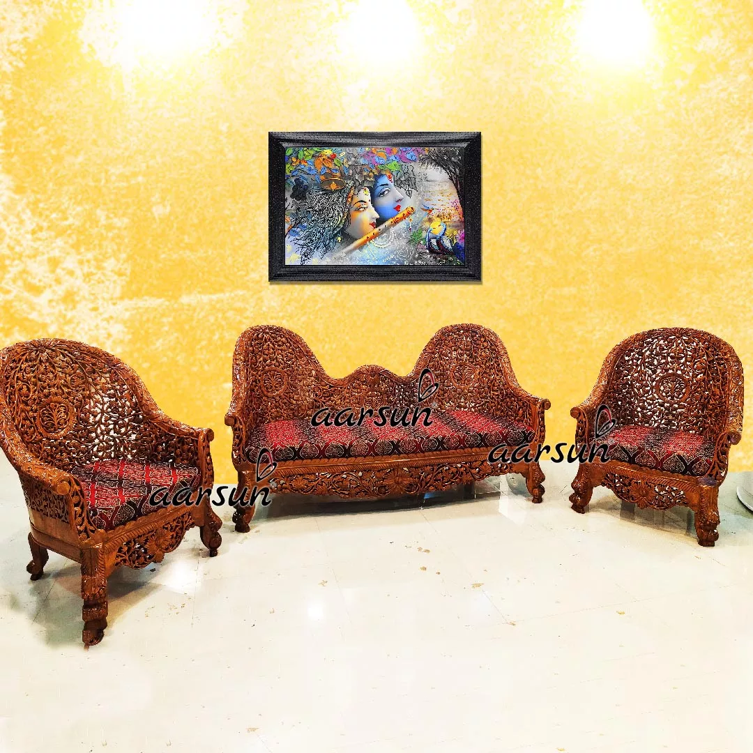 Image for Fully Carved Classic Sofa Design YT-225