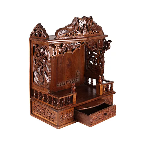 Handcrafted Sheesham Mandir UH-MNDR-0094-A