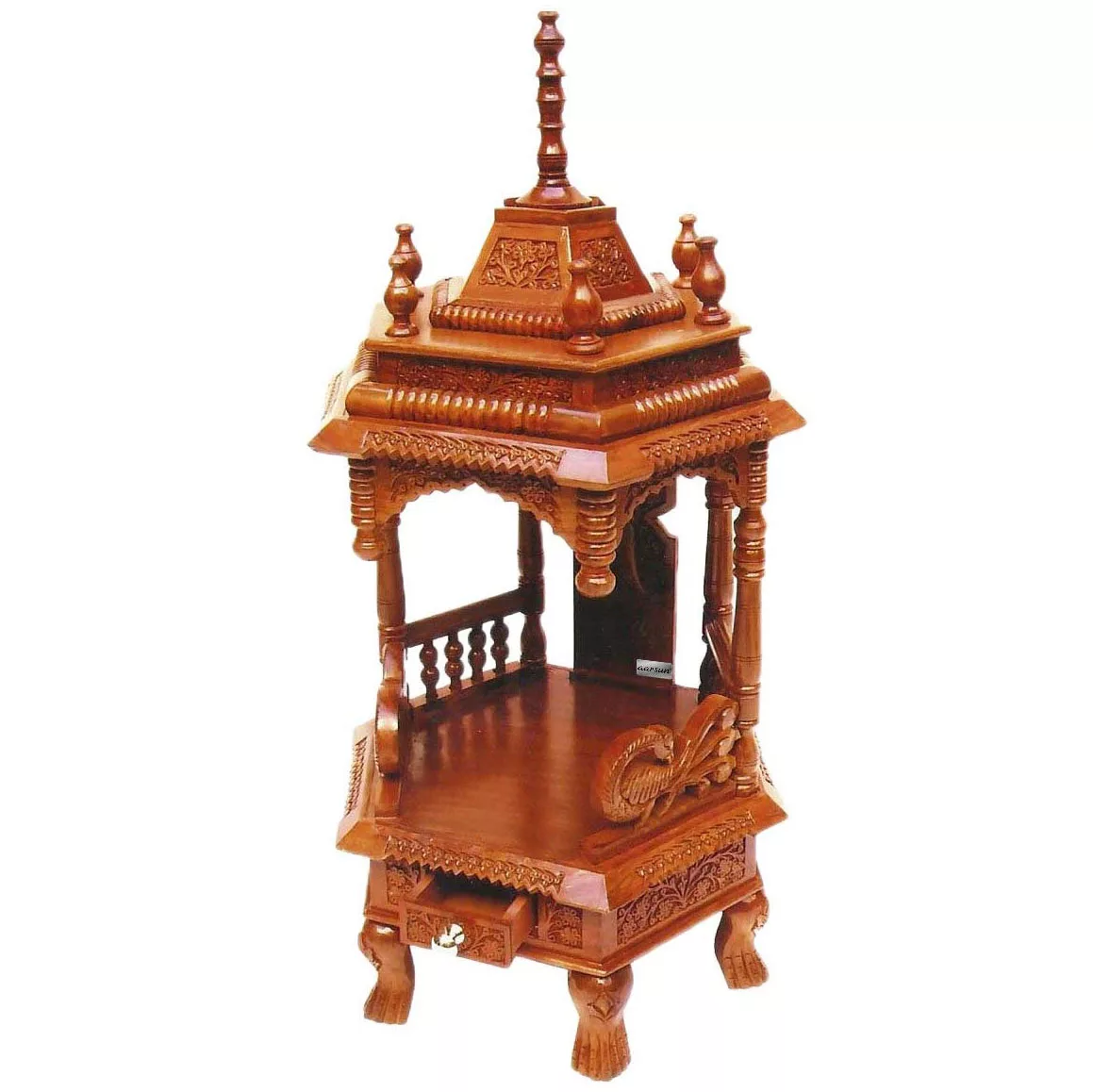 UH-MNDR-0079 handcrafted sheesham temple