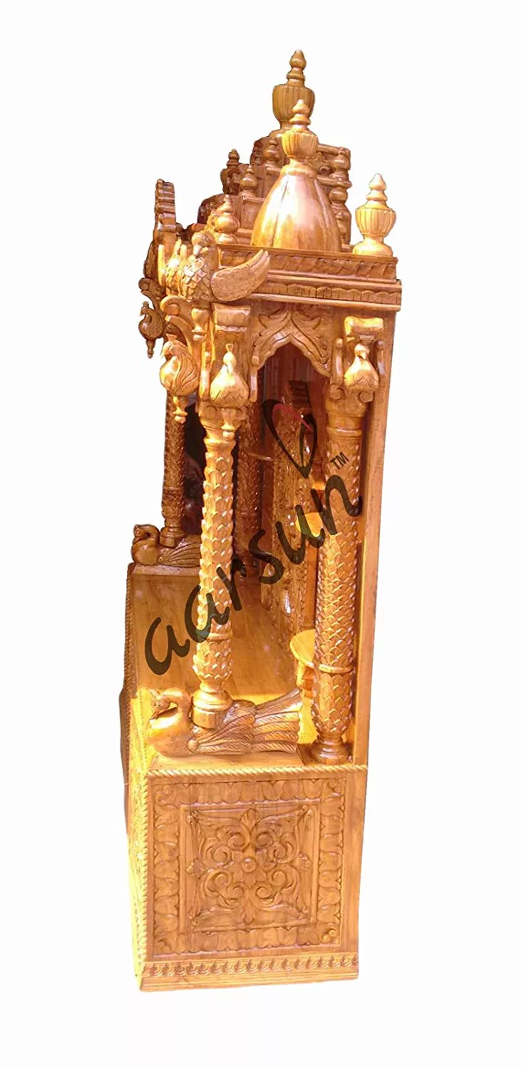 Handcrafted Wood Temple Cabinet UH-MNDR-0012-B