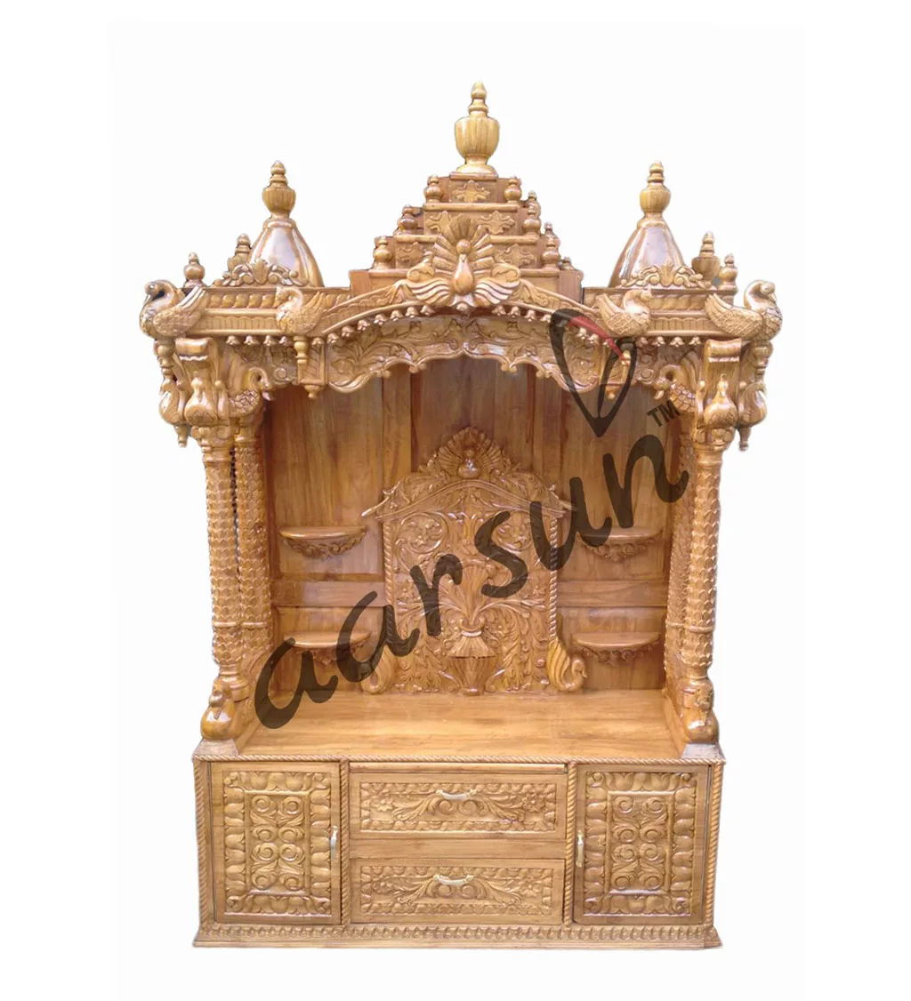 UH-MNDR-0012 Handcrafted Wood Temple