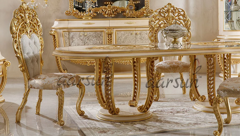 Handmade Golden Dining Furniture- UH-ROYAL-0005-A