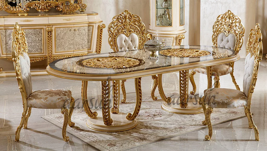 Handmade Golden Dining Furniture- UH-ROYAL-0005-D