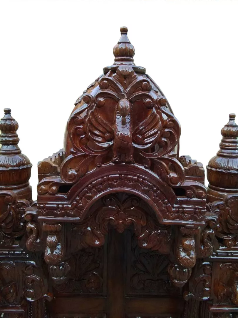 Home Temple in Teak Wood UH-MNDR-0130-A