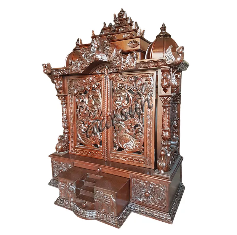 Home Temple – Wooden Mandir UH-MNDR-0128-A