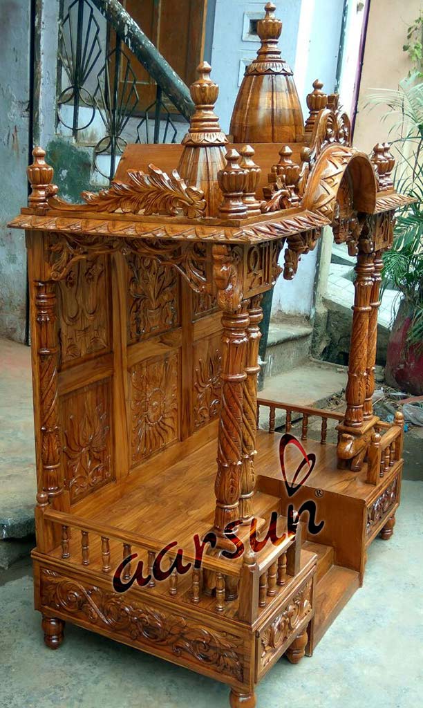Large Teak Temple for Home UH-MNDR-0010-B