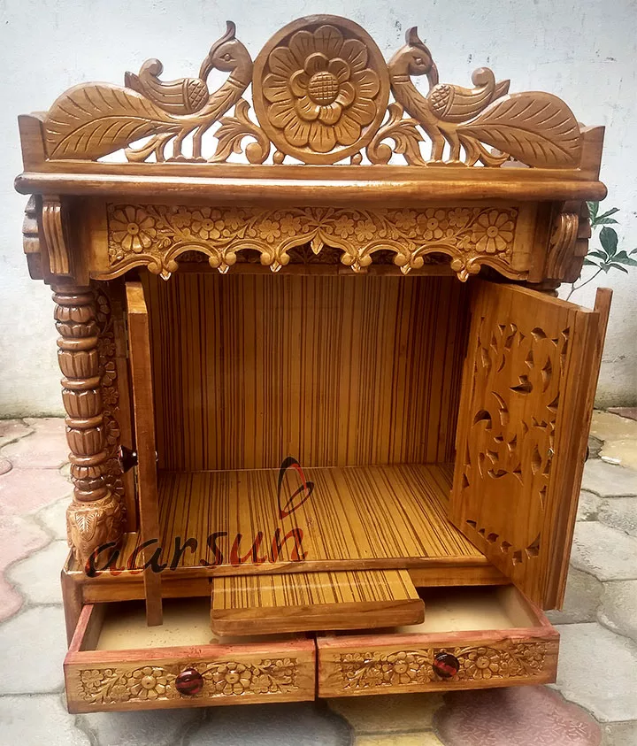 Peacock Carving Temple UH-MNDR-0006-C