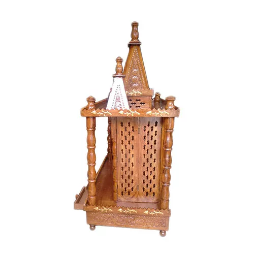 Classic Design Sheesham Wooden Temple, Top Solid Teak Wood Design Wooden Mandir By Aarsun
