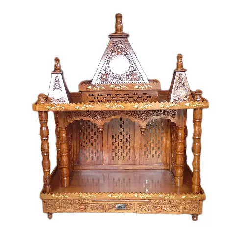UH-MNDR-1530 Sheesham Wood Temple