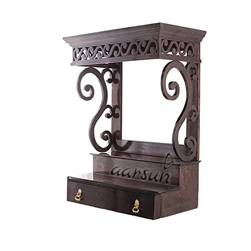 UH-MNDR-0087- Wooden Wall Mounted Temple Aarsun