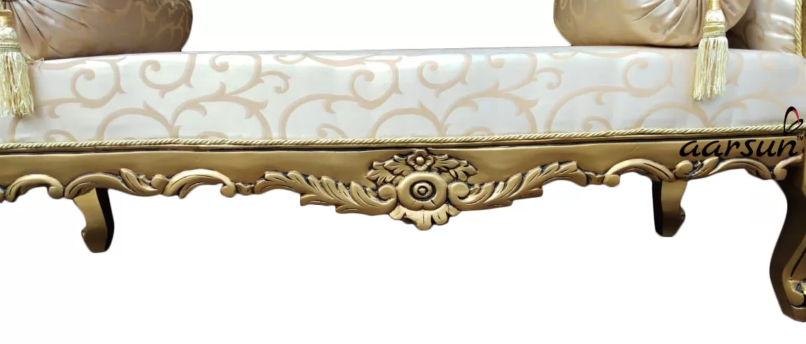 Wooden Bed Bench -Gold Finish UH-SETT-0017-B