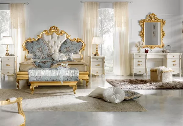 Wooden Carved Bedroom Furniture UH-ROYAL-0008