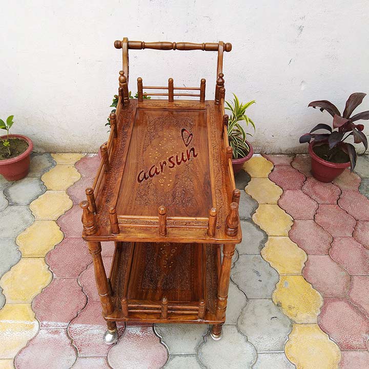 Wooden Serving Cart Top design