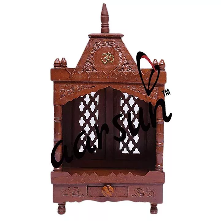UH-MNDR-Z5A Aarsun Mandir in Mango Wood