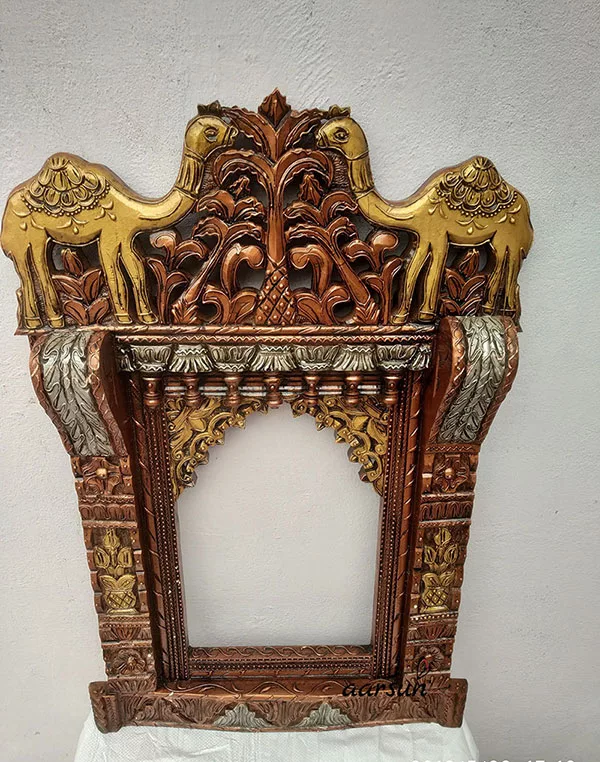 Camel Carved Jharokha Frame UH-JH-0030-C