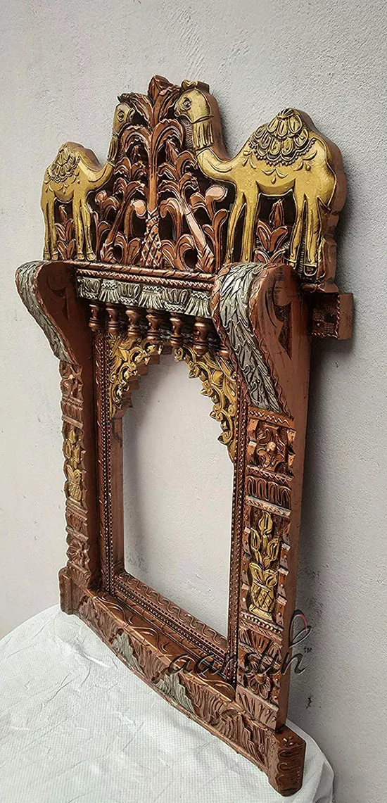 Camel Carved Jharokha Frame UH-JH-0030-D