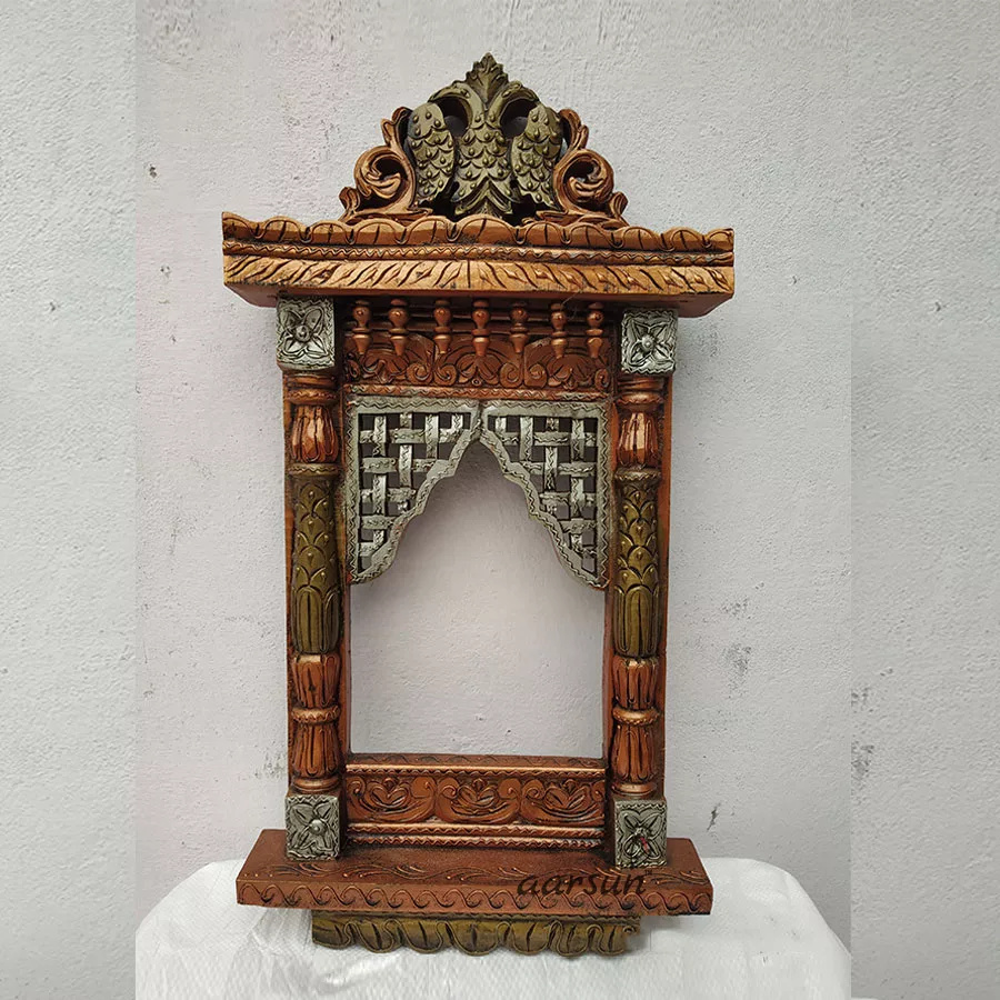 Carved Rajasthani Jharokha Aarsun UH-JH-0022