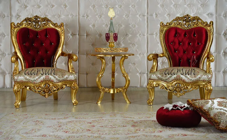 Carved Sofa Set – Luxury living room furniture UH-SF-0028-A