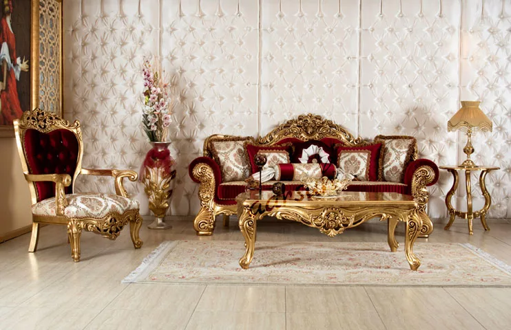 UH-SF-0028-Carved Sofa Set