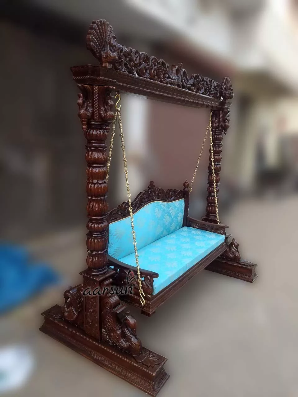 Carved Wooden Swings for Indoor UH-SWG-0010-A