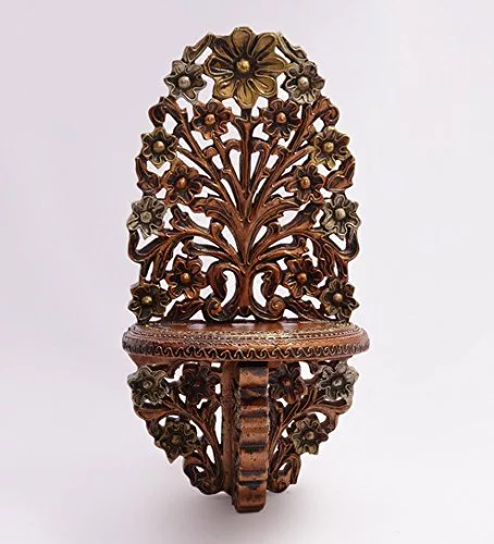 Decorative Corner Wooden Wall Shelf UH-SHLF-0011-C