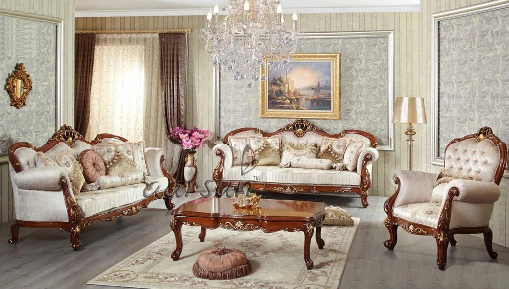 UH-SF-0067 Aarsun designer wood sofa set