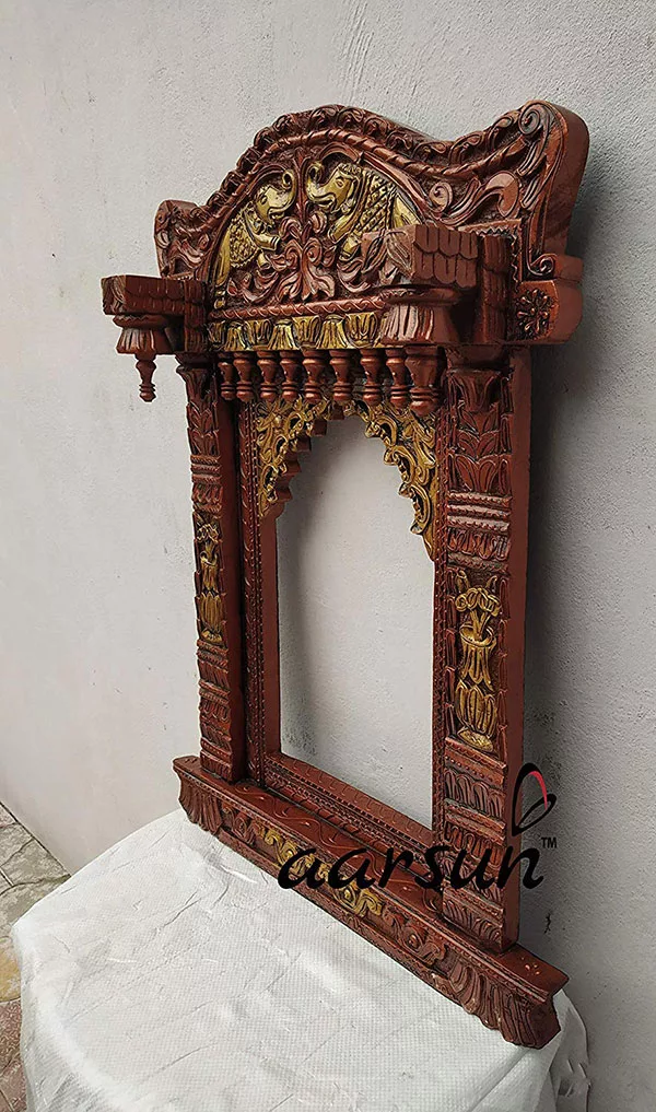 Wooden Solid Wood Elephant Jharokha Frame, Top Quality Design Elephant Jharokha