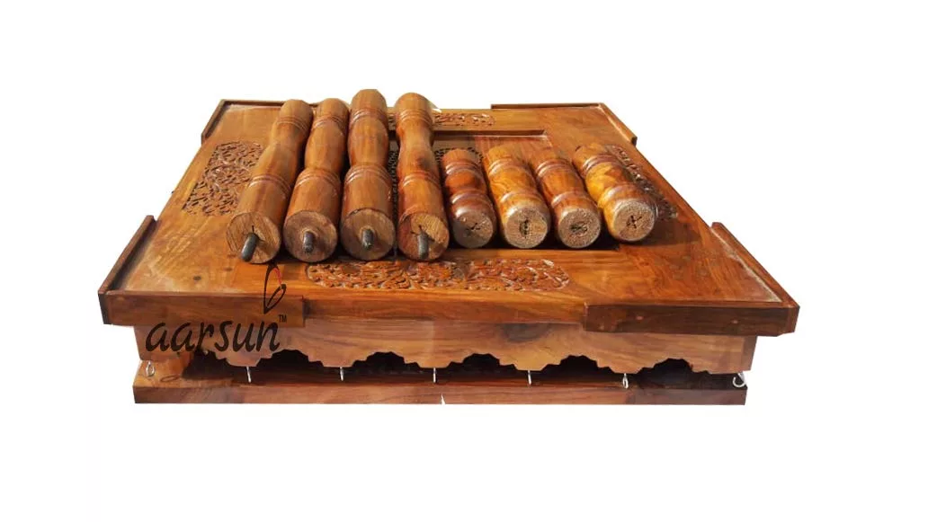 Folding Wooden Table with Brass Bells UH-SDTB-0001-D