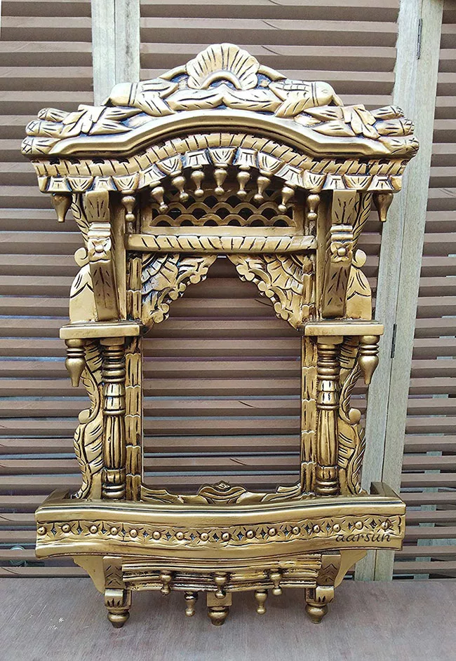 Gold Finish Jharokha Frame Aarsun UH-JH-0032