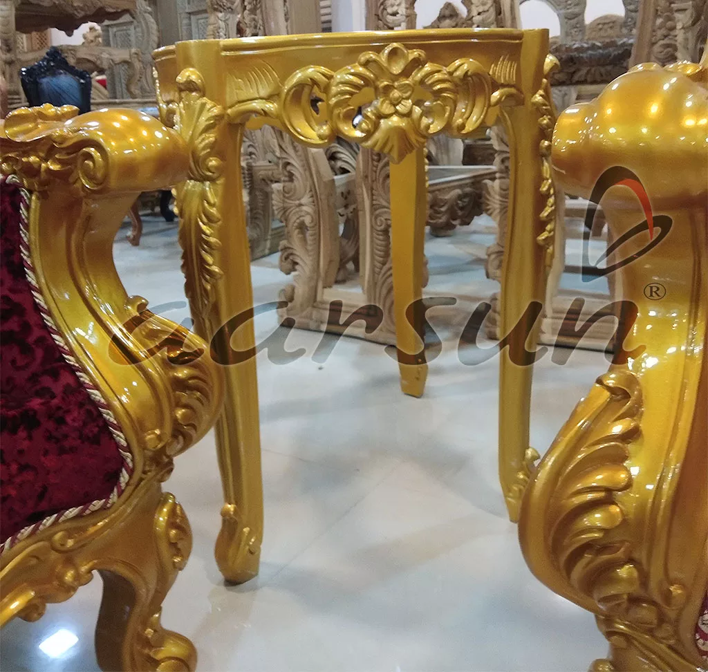 Gold Finish Royal look Sofa Set UH-SF-0024-A Aarsun