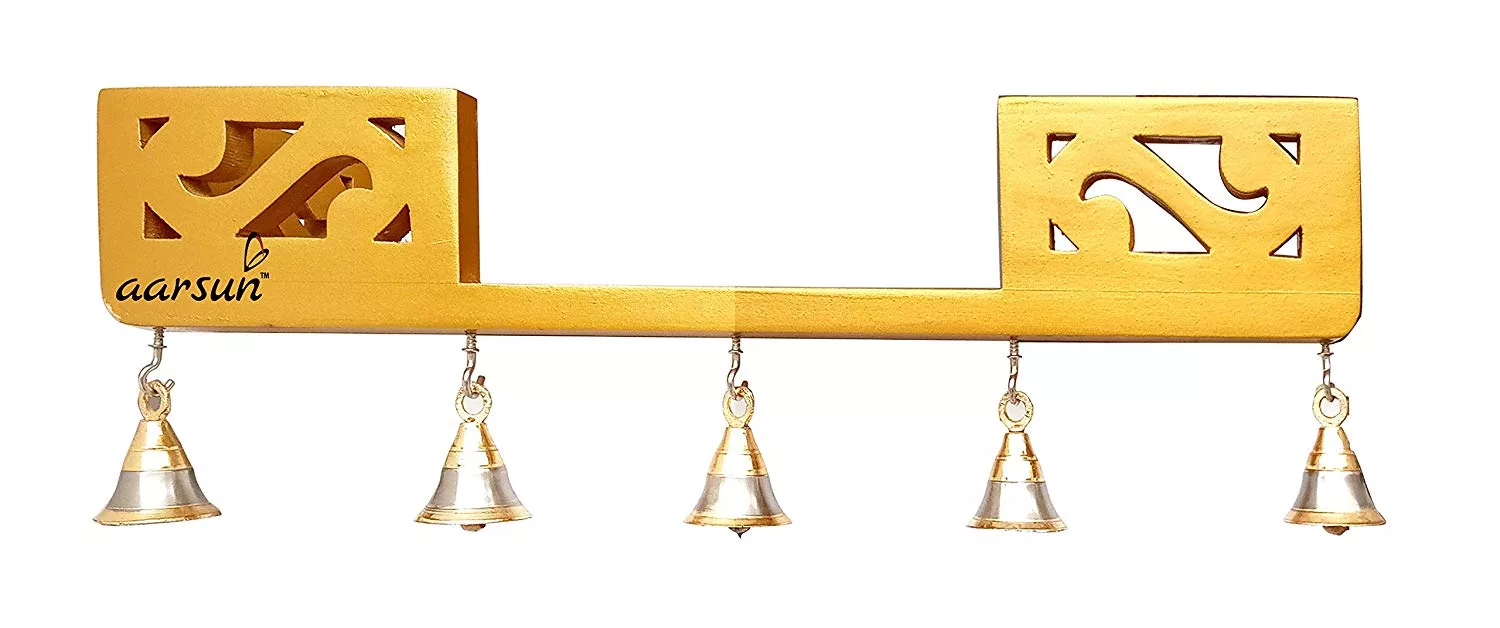 Golden Handmade Wooden Shelf UH-SHLF-0004-A