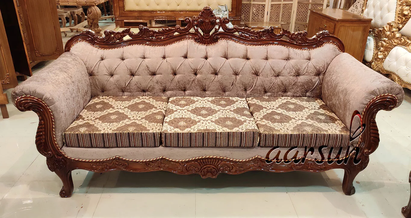 Hand-Carved Wooden Sofa for Home UH-SF-0070-A